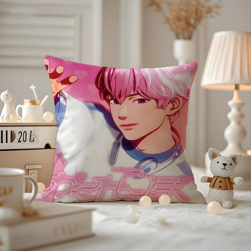 Kpop PPLAVE Bamby Cushion Cover Antidustmite Pillowcase Invisible zipper silky short plush Sofa cushion cover