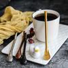 4Pcs Spoons Straws Yerba Mate Tea Bombilla Stainless Steel Straws Drinking Stirring Spoon Head Filter Straws for Cocktail Coffee