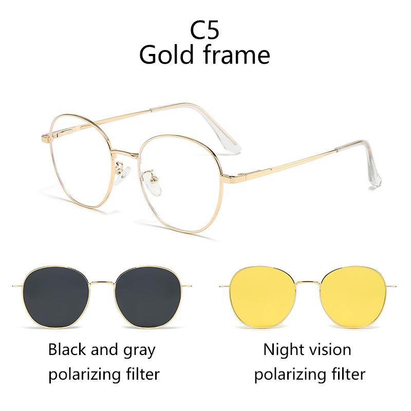 

Очки с магнитным креплением 3 в 1, уровень внешнего вида, подходящие оправы для очков по рецепту, поляризационные солнцезащитные очки, линзы два в одном для вождения 3 IN 1