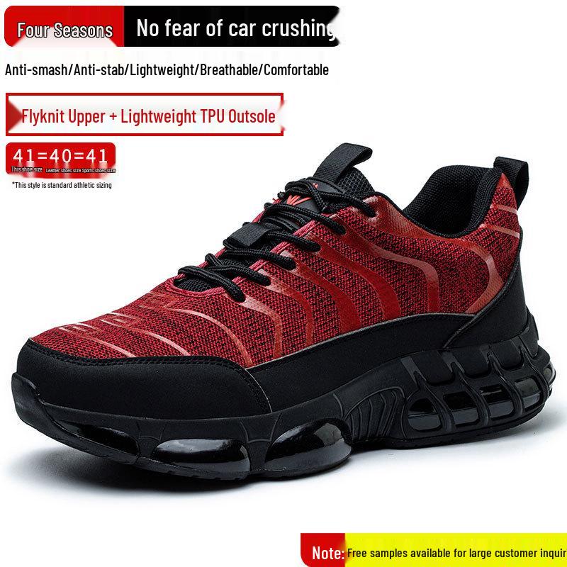 Scarpe di Sicurezza Nere da Uomo Coibentate Antiscivolo - Calzature con Costruzione Anti-Odore, Resistenti all'Usura, Anti-Schiacciamento, Anti-Perforazione