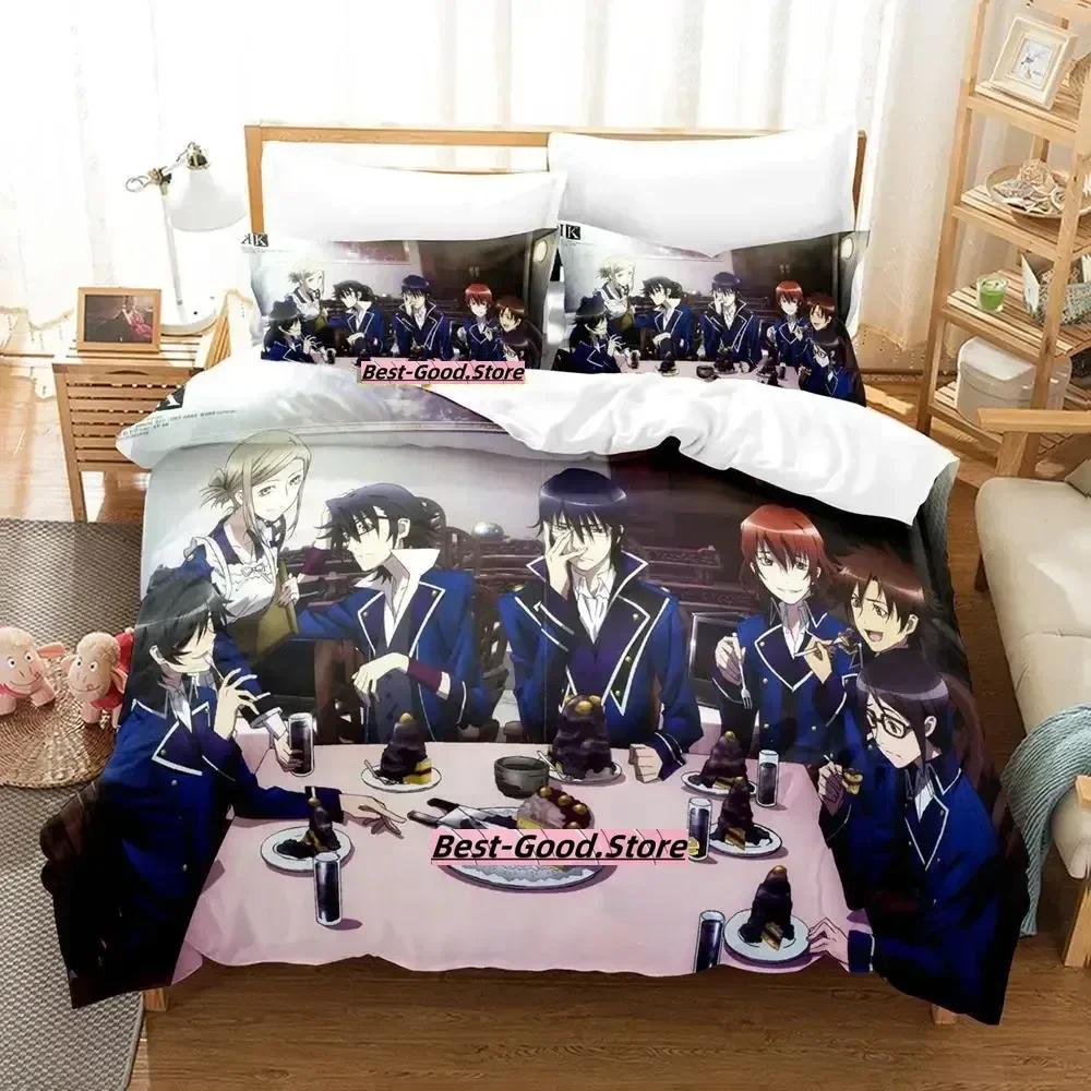 Anime K project Mikoto Suoh No Blod! No Bone! No Ash! Beding Set Printed With Pilowcase Bed Soft Duvet Cover Quen Super King-Sized Dimensionsd