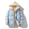 Men's Hooded Thick Warm Cotton Coat Casual Loose Fit Padded Jacket New Autumn Winter Color Trend
