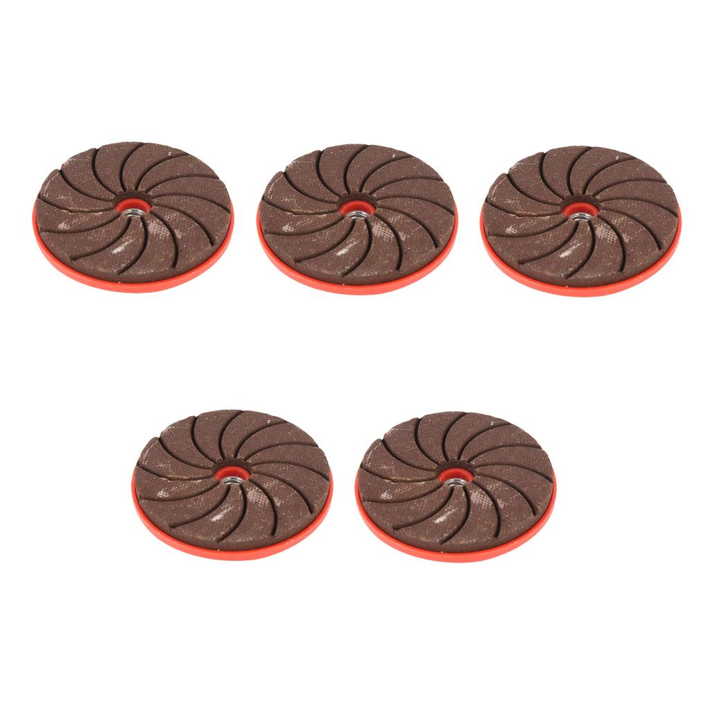 5 Pcs Angle Grinder Grinding Wheel 200 Grit M10 Spiral Interface 100 Angle Grinder Polishing Disc for Metal Stone