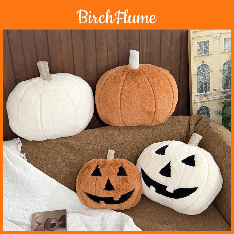 Pumpkin Halloween Cushion With Faux Bunny Fleece For Home Decor And Fall Festivities