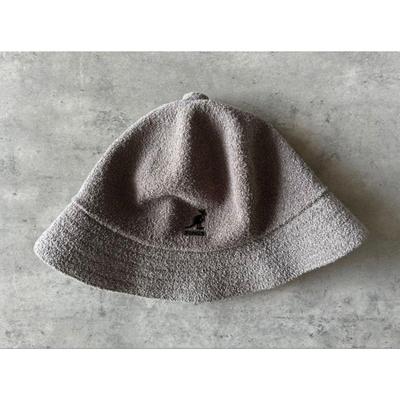 Used KANGOL Bucket Hat Bermuda Casual Gray Size M