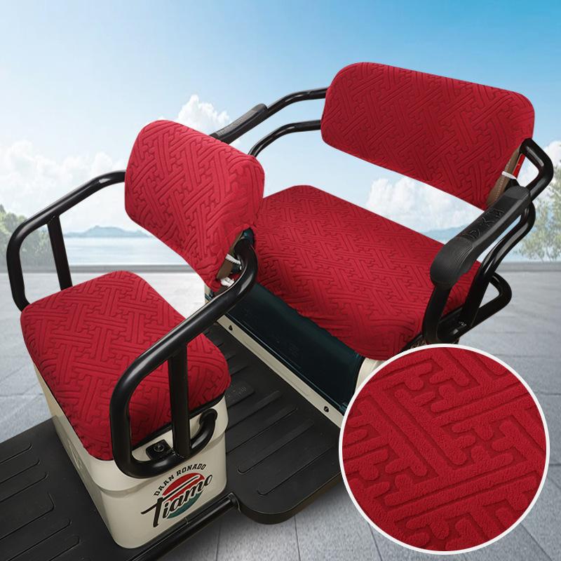 Electric Vehicle Seat Cushion Cover All-Inclusive Electric Tricycle Seat Cushion Wear-Resistant Seat Covers For All Seasons
