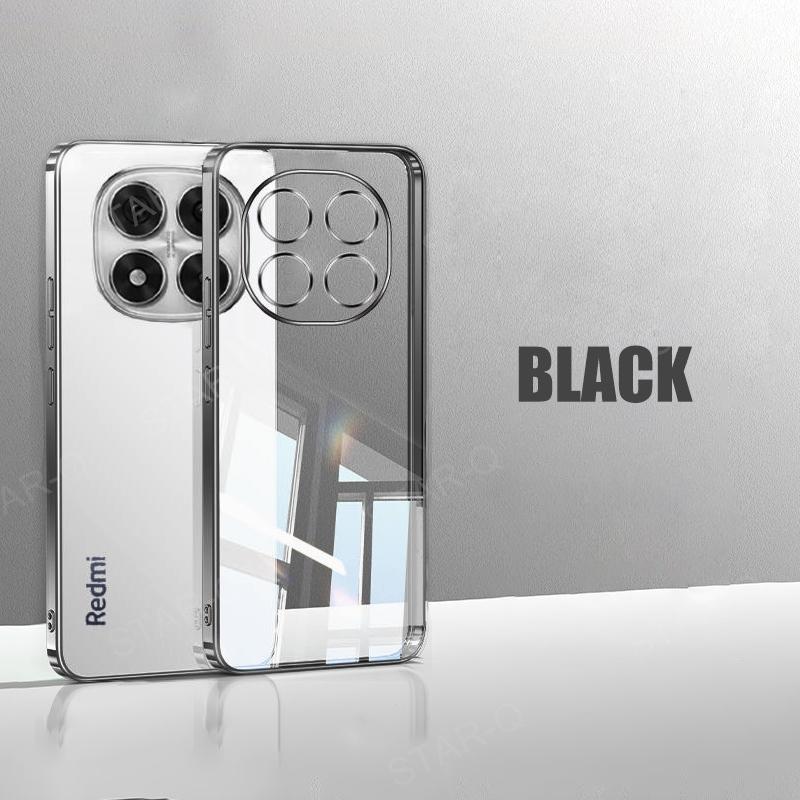 Note14 14pro  Plating Transparent Case For Xiaomi Redmi Note 14 Pro Plus 4g G Soft Silicone Clear Back Cover Note14pro