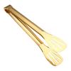 Stainless Steel Food Tongs Heat-Resistant Serving Tongs for BBQ Buffet Non-Slip Handle Food Clamp with Oil-Draining Holes