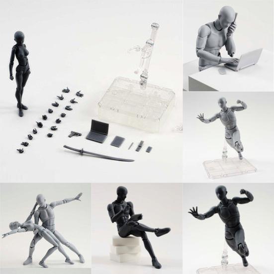 DIY Drawing Sketch Male Female Movable Doll Action Figure Archetype Body Model
