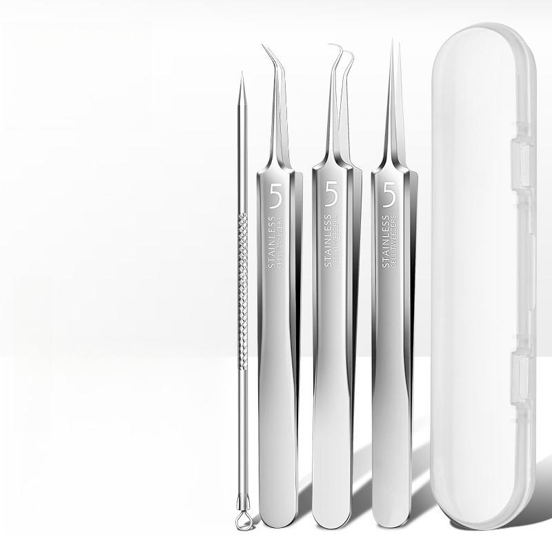 11pcs/Set Professional Blackhead Remover Kit Stainless Steel Face Blemish Acne Extraction Tools Pimple Popping Needle– Professional Pimple Popper Set