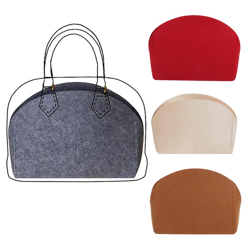 Felt Insert Bag Fits For Handbag Small Liner Bag Felt Cloth Makeup Bag Support Travel Portable Insert Purse Organizer