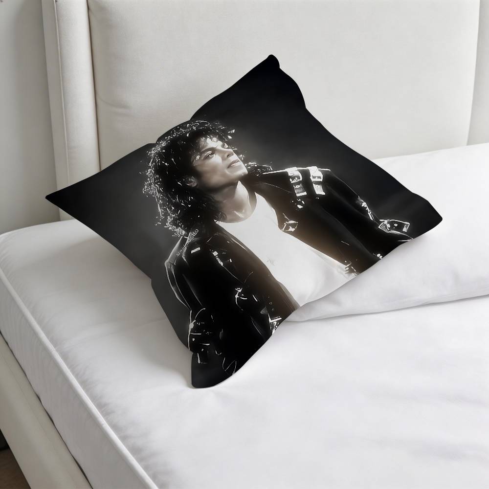 Superstar MMichael JJackson Fashion Square Pillow Case Durable Throw Pillow Cover for Sofa Couch Chair