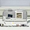 Korean Style Gray Star Cat Pencil Case with Transparent Window and Large Capacity