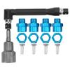 12mm To 17mm Wheel Hex Hub Conversion Adapter Socket Spanner Set for 1 10 1 8 RC Cars