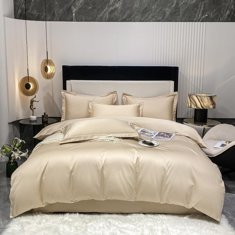 100% Egyptian Cotton Duvet Cover Luxury Solid Color Comforte Quilt Cover for Single Double Queen King Bed Soft Skin-friendly 1pc