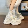 Women's Chunky Sneakers  Autumn New Design Breathable Versatile Thick Sole Shoes for Students Trendy Comfortable
