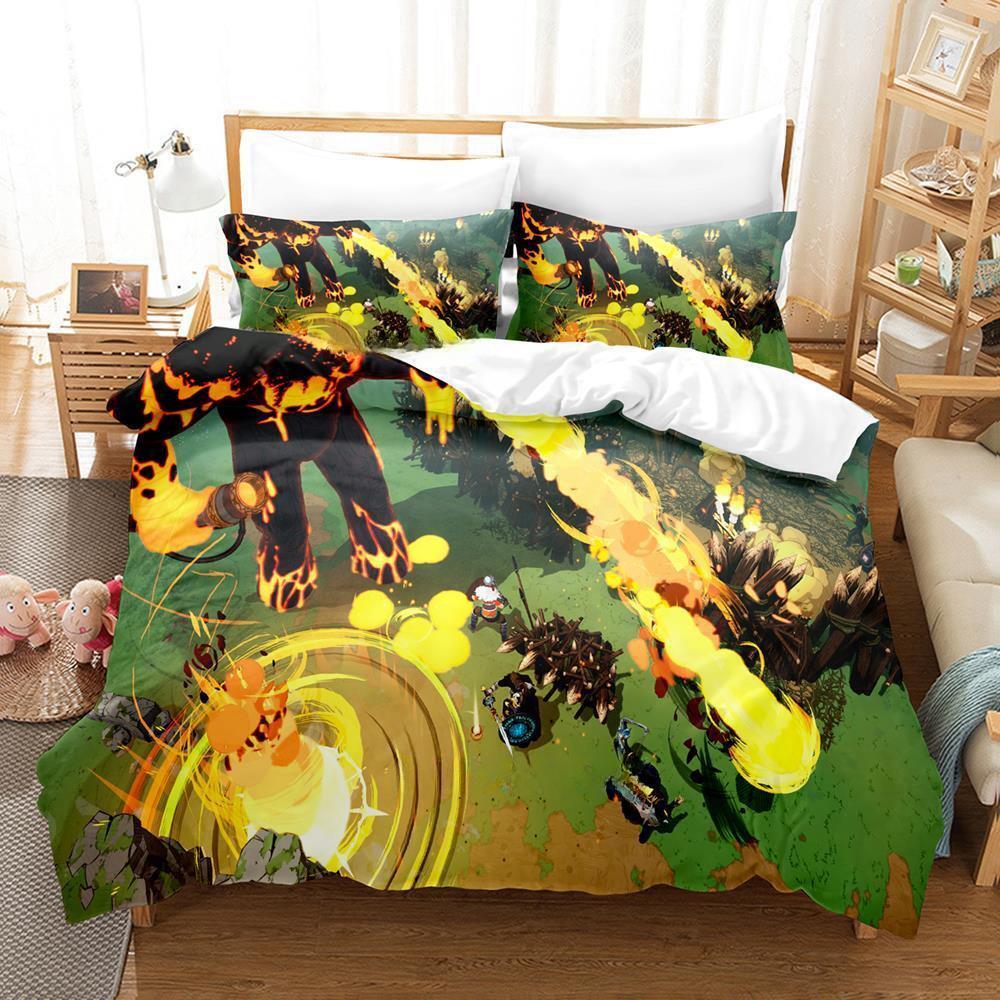 Tribes Of Midgard Bedding Collection Single Twin Full Queen King Size Bed Collection Adult Kid Bedroom Duvet Cover Collections 3D Game With Bed Lin