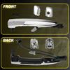 2Pc Set Exterior Door Handle For 13-19 Nissan Sentra Front Driver Passenger Side