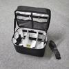 Large Capacity Professional Makeup Organizer Bag with Heat Resistant Curling Iron Pouch for Cosmetics