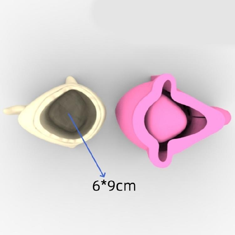 Silicone Casting Mould Succulent Planter Moulds Whale Shape Concrete Vase Molds Suitable for Resin Pen Holder Creation