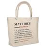 Beach Bag - PLANETEE - Insulated Bag Matthieu Definition - Natural Cotton - Large Capacity - Printed In France
