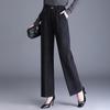 Women's Casual Thick Straight-Leg Pants for Spring, Autumn, and Winter - Suitable for Middle-Aged and Elderly