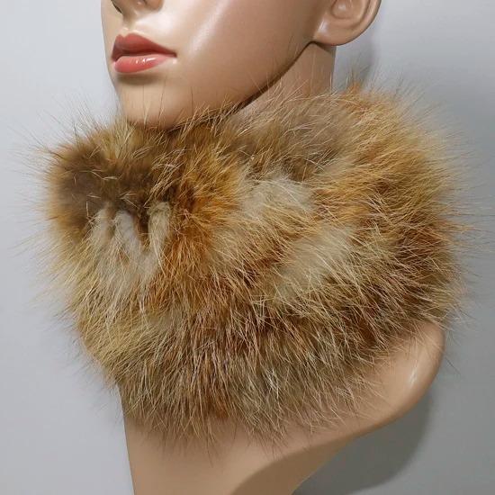 Nowy Szalik z Prawdziwego Futra Lisiego Opaski Futrzane Kobiety Zima Szaliki z Futra Lisiego Luksusowy Ocieplacz na Szyję Dobra Elastyczność Naturalne Futrzane Mufki