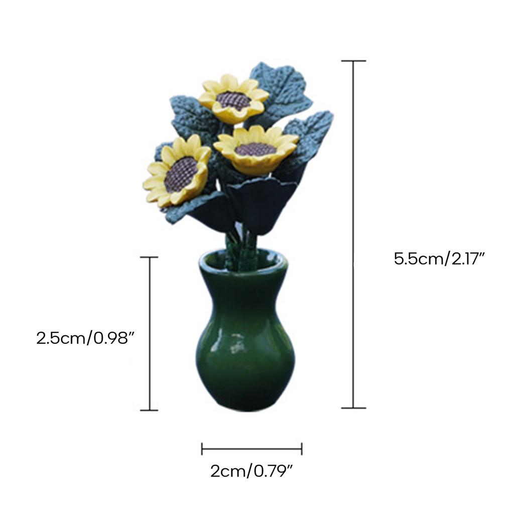 Auto Innendekoration Mini Sonnenblumen Vase Auto Center Konsole Rückspiegel Ornament Für SUV Zubehör Frau Geschenke