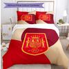 Set Lenzuola Stampate Caldo e Traspirante 3 Pezzi Spagna Calcio, Come Regalo per Inaugurazione Casa o Festa