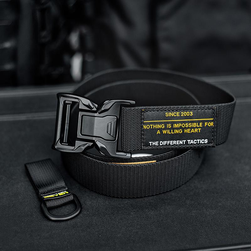 Magnetic Buckle Quick Release Elastic Tactical Belt Men Outdoor Multifunction Tool Wasit Belt S чёрный