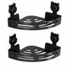 Suction Cup Triangle Corner Shelf for Bathroom, NoDrill Storage Rack, Black Single Layer