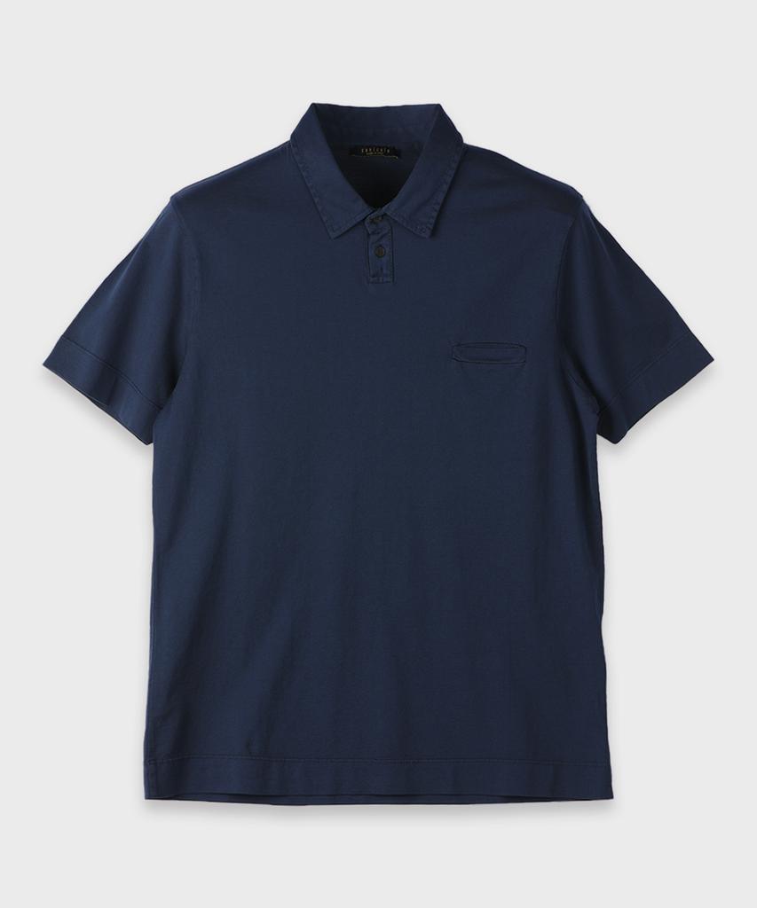 PANICALE Washed Cotton Polo Shirt 2 Colors