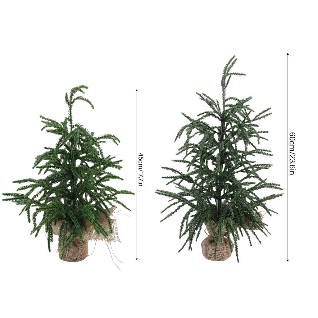 Christmas Decoration Artificial Xmas Tree Mini Xmas Pine Tree Tabletop Centerpiece for Home Holiday Indoor Dining Table Decor