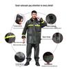 Men's Waterproof Reflective Raincoat & Pants Set, Thickened Ox Tendon, Lightweight & Breathable for Motorcycle Riding & Hiking