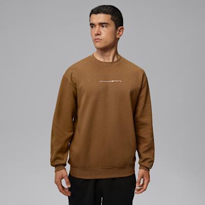 Jordan As M J Sweatshirts Men s Brown Crew Neck Moderate S