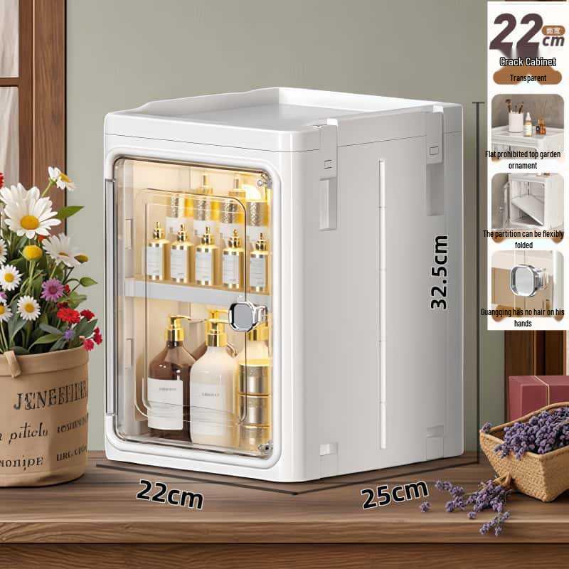 Large Capacity Floor-Standing Dustproof Gap Storage Cabinet for Bathroom