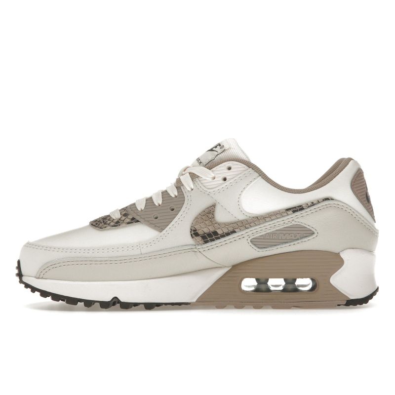 Nike Air Max 90 Pink Snakeskin Women Sneakers Light-Orewood-Brown Malt Phantom HV4915-100