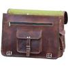 Vintage Brown Leather Messenger Shoulder Laptop Bag Briefcase Leather Bag.