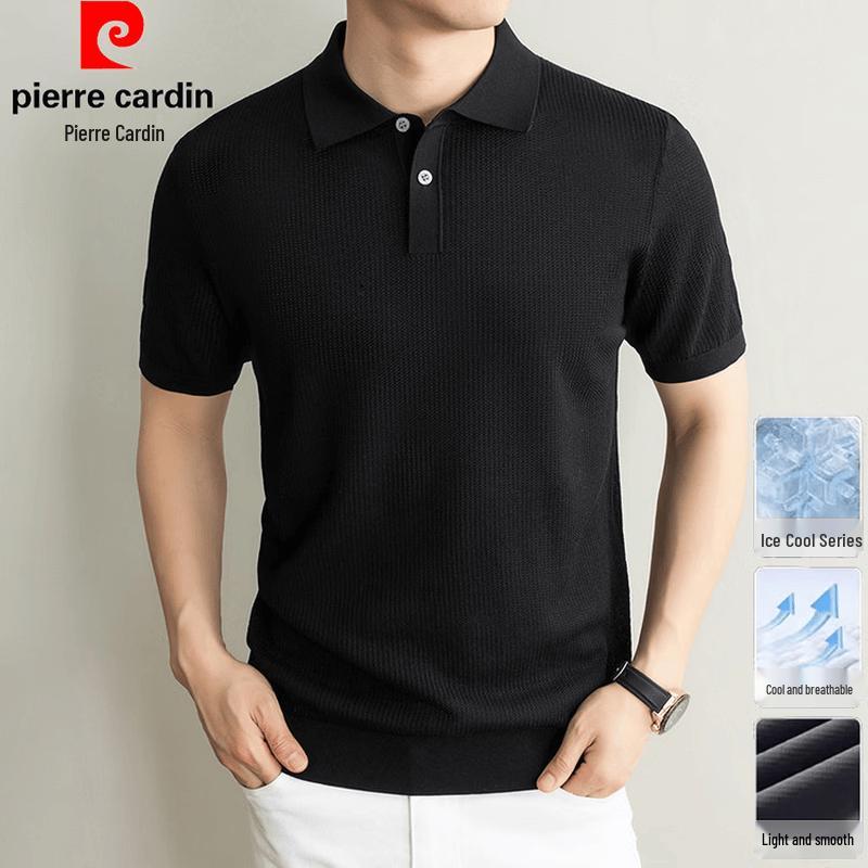 Pierre Cardin Men's Silk Blend Polo T-Shirt