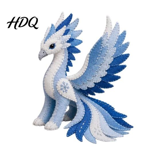 Handmade Plush Toy Kit Arctic Animals DIY Patchwork for Beginners Winter Guardians Animal Sewing Kit 3D Creative Gift Crafters Stuffed Mythical