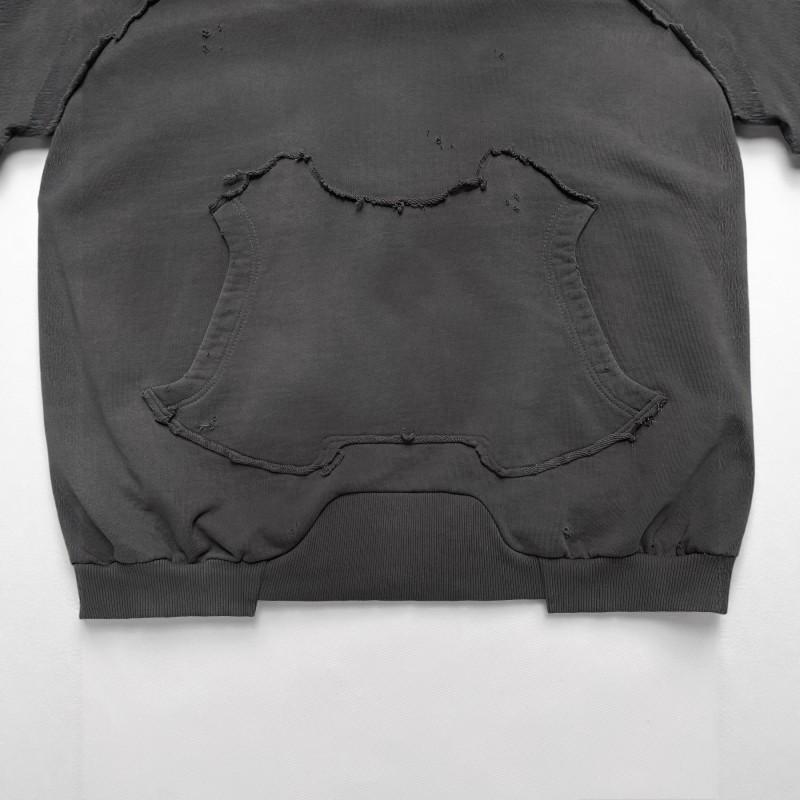 Unisex Oversized Hoodie With Color Block Panel Design Fall Winter Streetwear Loose Fit Long Sleeve Sweatshirt