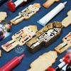Golden Cookie Cutter and Its Wooden Embosser - Nutcracker
