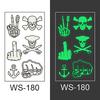Luminous tattoo stickers for electronic music festivals, suitable for men and women at bars, nightclubs, parties, and music festivals