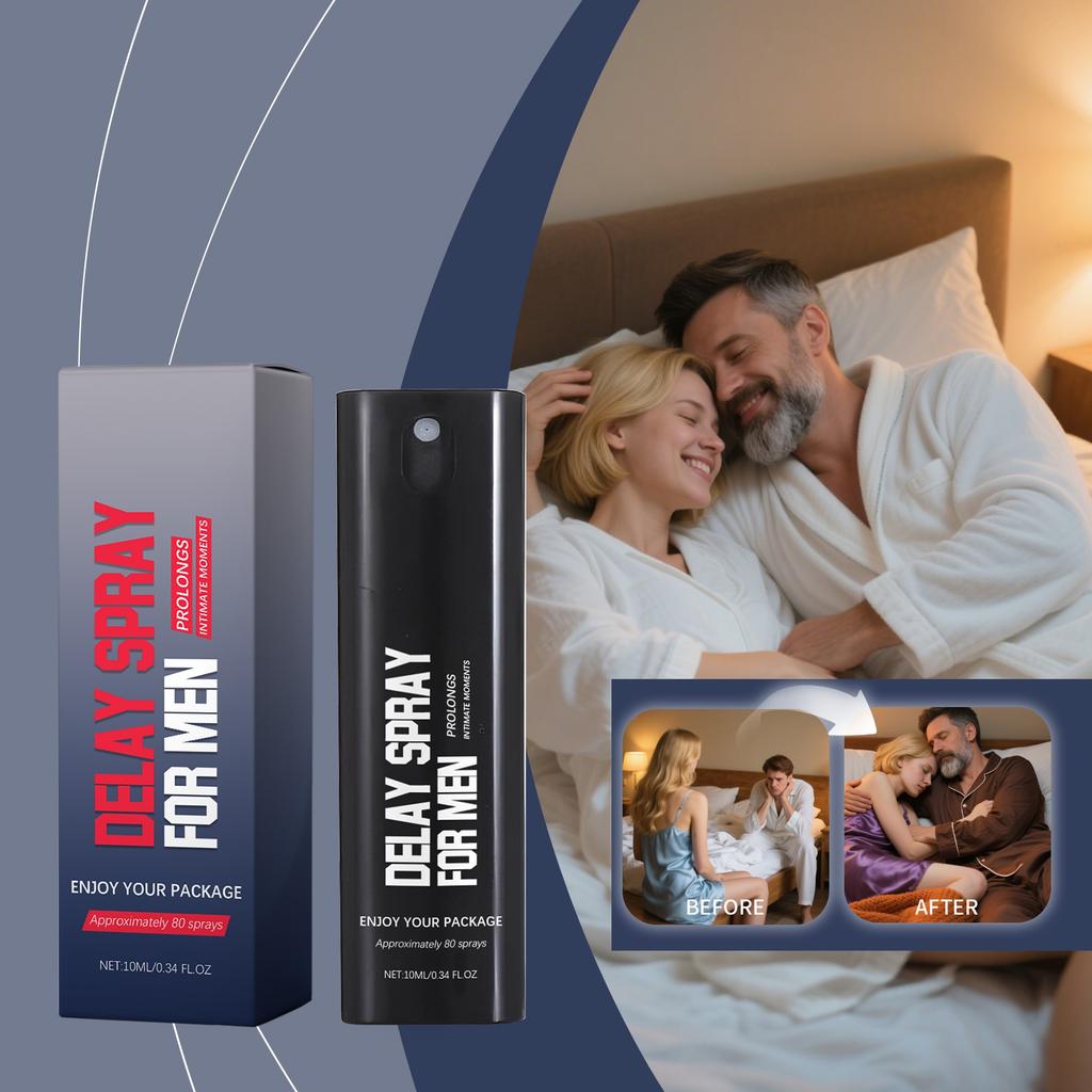 Men's Delay Spray Is Designed For Men's Private Care. It Takes Effect Quickly And Provides Long-lasting Support For Moments. Men's Spray,30ML