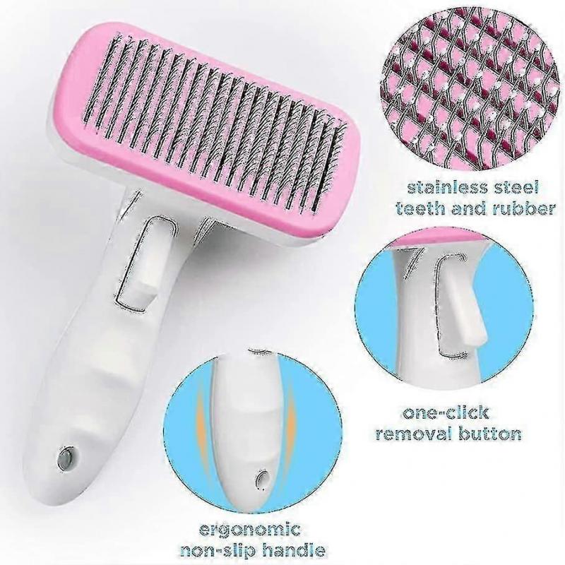 Cat Brush Dog Brush Blue, Pimples Are Easier, Self-cleaning Dead Hair Brush For