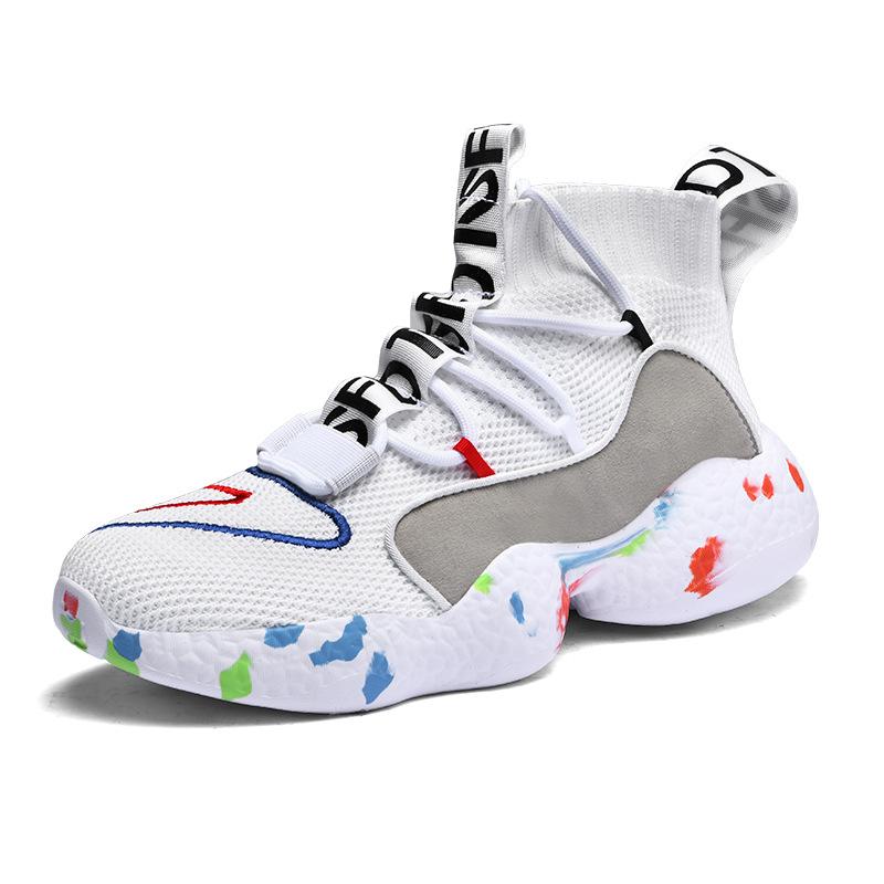 Fashion Spring New Men Running Shoes Non Slip Fashion Sneakers Breathable Mesh Soft Sole Casual Athletic Walking Shoes Large Size 39-48