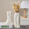 Creative Boots Pants Vase Ceramic Art Flower Arrangement Container Living Room Office Dining Table Flowers Vase Home Decoration