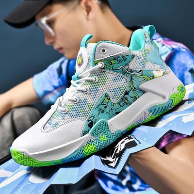 New Youth Basketball Shoes Men's Breathable Actual Combat Non-slip Shock-absorbing Sports Running Shoes