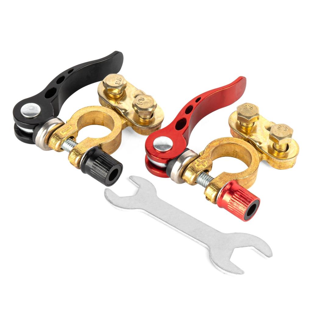Brass Universal Battery Clamps with Mounting Key Amio-04059