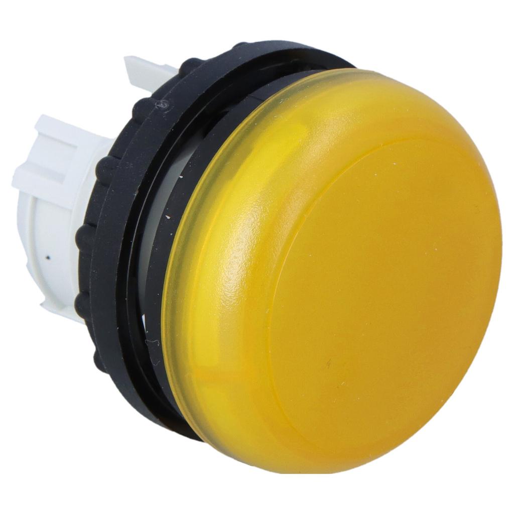 M22-LY lamp, flat head, yellow